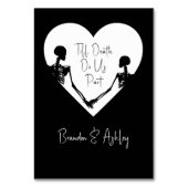 死ぬまで我々は骸骨の結婚真っ白だ テーブルナンバー (裏面)