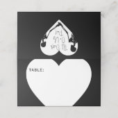 死ぬまで我々は骸骨の結婚真っ白だ プレイスカード (外部開封)