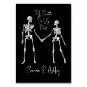 死ぬまで我々は骸骨の結婚黒を分ける テーブルナンバー (裏面)