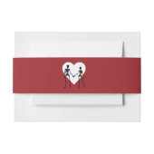 死ぬまで我々は骸骨を赤く分ける 招待状ベリーバンド (正面例)