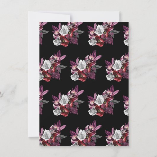 死ぬまで我々パートゴシックスケルトン結婚ブリーズ 招待状 (裏面)