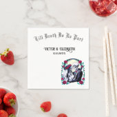 死ぬまで月に照らされた骸骨結婚は スタンダードカクテルナプキン (インサイチュ)