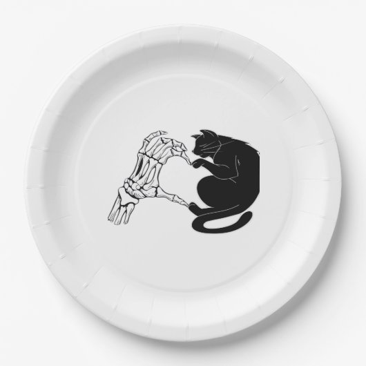 死ぬまで猫と共にクラシック ペーパープレート (正面)