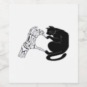 死ぬまで猫と共にクラシック ワインラベル (シングルラベル)