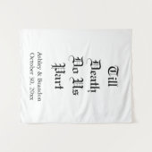 死ぬまで白いタペストリー タペストリー (正面(横))