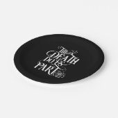 死ぬまで白結婚黒 ペーパープレート (アングル)