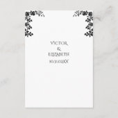 死ぬまで私たちはゴシック様式の骨格を手放結婚す エンクロージャーカード (裏面)