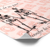 死ぬまで私たちはスケルトンのカップル名の愛 ポスター (角)