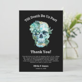死ぬまで私たちは一部ゴシックハロウィン結婚の サンキューカード (スタンド正面)