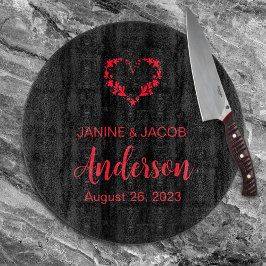 死ぬまで私たちは一部ゴシック色の赤と黒 カッティングボード