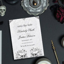 死ぬまで私たちは一部ゴシッ結婚クの白黒 ポストカード