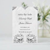 死ぬまで私たちは一部ゴシッ結婚クの白黒 招待状 (スタンド正面)