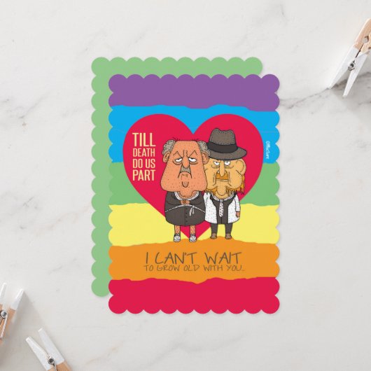 死ぬまで私たちは別れる – 漫画おもしろいのLGBTの愛 カード (正面/裏面インサイチュ)