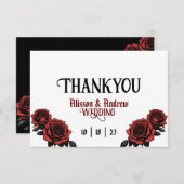 死ぬまで私たちは結婚スカルカップル サンキューカード (正面/裏面)