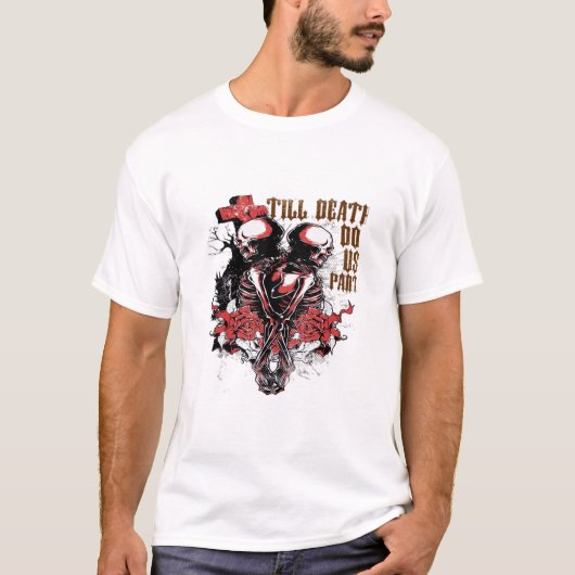 死ぬまで私たちは部分的に不可欠 – 不気味 Soulmate Tシャツ (正面)