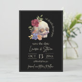 死ぬまで私たちを分かつな 花飾りドクロ 保存の日 招待状 (スタンド正面)