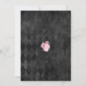 死ぬまで私たちを分かつな 黒薔薇の骸骨 招待状 (裏面)