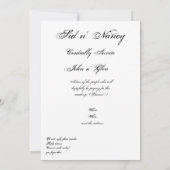 死ぬまで私たちを分かつ 赤いバラ 招待状 (裏面)