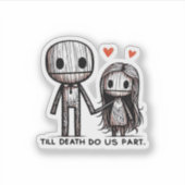 死ぬまで私たちクラシックパートおもしろい結婚- Quot シール (正面)