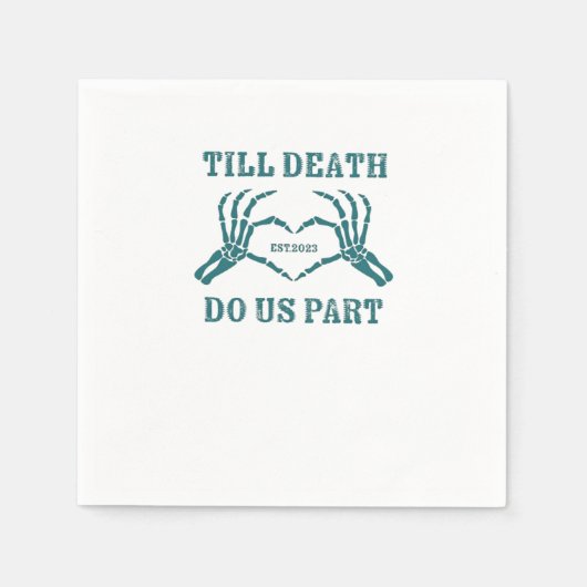 死ぬまで私たちクラシックパートおもしろい結婚- Quot スタンダードカクテルナプキン (正面)