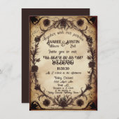 死ぬまで私たちパーツゴシックスタイル結婚ズ 招待状 (正面/裏面)