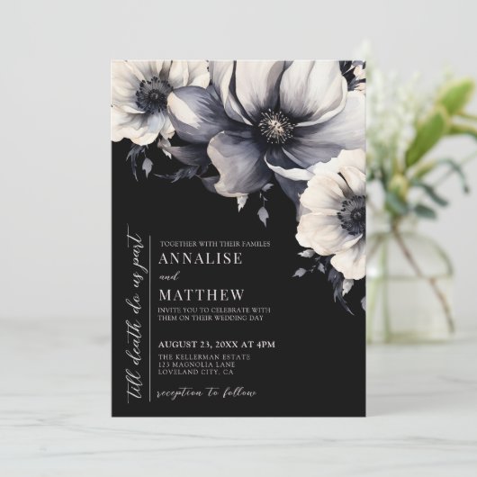 死ぬまで私たちパーツフローラゴシック結婚ズ 招待状 (スタンド正面)