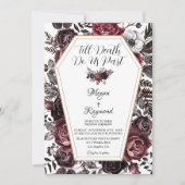 死ぬまで私たちパーツヴィンテージゴシック結婚ズ 招待状 (正面)