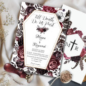 死ぬまで私たちパーツヴィンテージゴシック結婚ズ 招待状