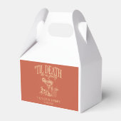 死ぬまで私たちパーティーカスタム結婚式の好意ボックス フェイバーボックス (正面サイド)