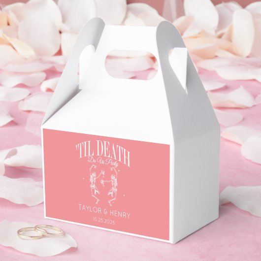 死ぬまで私たちパーティーカスタム結婚式の好意ボックス フェイバーボックス (ウェディング)