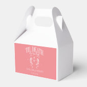 死ぬまで私たちパーティーカスタム結婚式の好意ボックス フェイバーボックス (正面サイド)