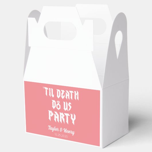 死ぬまで私たちパーティーカスタム結婚式の好意ボックス フェイバーボックス (オープン)