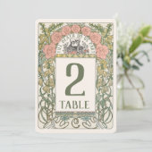 死ぬまで私たちパートアールヌーボーテーブル番号 招待状 (スタンド正面)