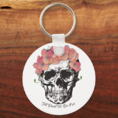 死ぬまで私たちパートスカルウェディングギフト キーホルダー (正面)