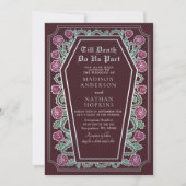 死ぬまで私たちパートバラ赤ゴシック結婚ズ 招待状 (正面)