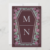 死ぬまで私たちパートバラ赤ゴシック結婚ズ 招待状 (裏面)