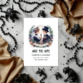 「死ぬまで私たちパート」ゴシック写真 セーブザデート