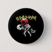 死ぬまで私たちパート – スケルトン・カップル永遠 缶バッジ (正面)