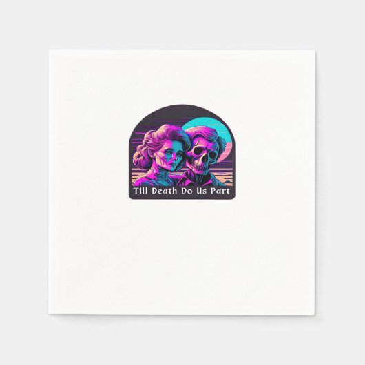 死ぬまで私たちパート – スロースとソウルメイト スタンダードカクテルナプキン (正面)