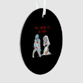 死ぬまで私たちPart Zombie'結婚のハロウィーン部屋 オーナメント (正面)