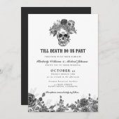 死ぬまで私達の部分スカル結婚 招待状 (正面/裏面)