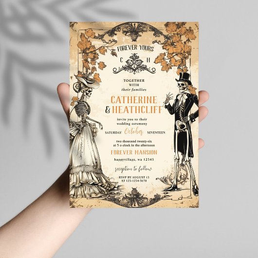 死ぬまで秋のスケルトン・カップル 招待状