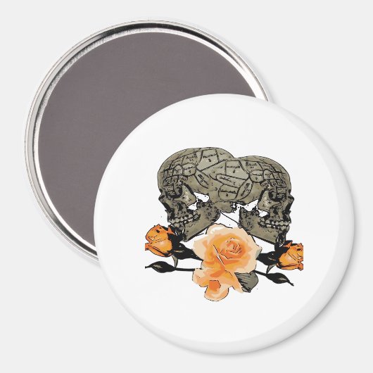 死ぬまで笑って ハロウィンデザイン マグネット (正面/裏面)