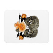 死ぬまで笑って ハロウィンデザイン マグネット (横)