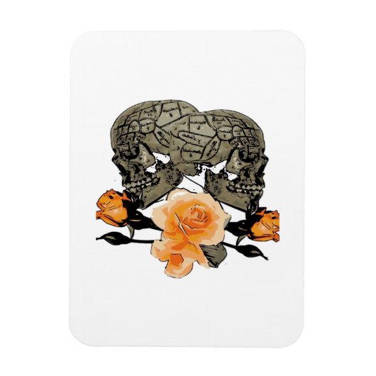 死ぬまで笑って ハロウィンデザイン マグネット (縦)