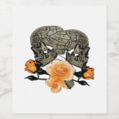 死ぬまで笑って ハロウィンデザイン ワインラベル (シングルラベル)