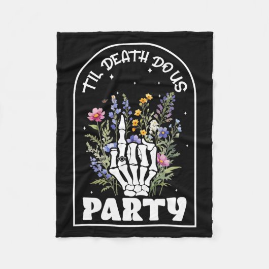 死ぬまで笑って バチェロレッテパーティーの花嫁の友人 フリースブランケット (正面)