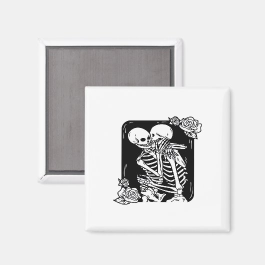 死ぬまで笑顔のデザイン マグネット (正面/裏面)