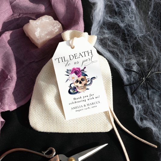 『死ぬまで紫と黒の招結婚待 ギフトタグ