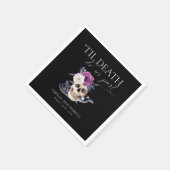 『死ぬまで紫と黒の招結婚待 スタンダードカクテルナプキン (角)